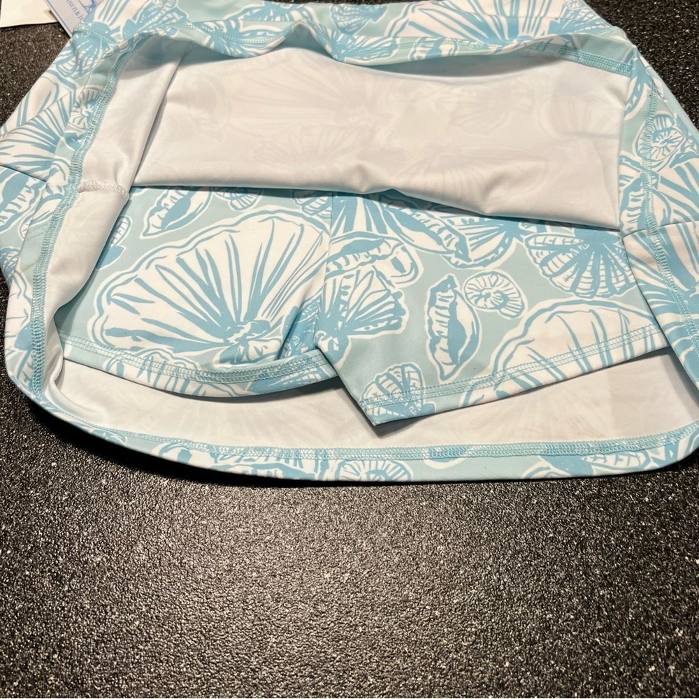 NWT Crown & Ivy  Light Blue Floral Mini Skort - Picture 6 of 11